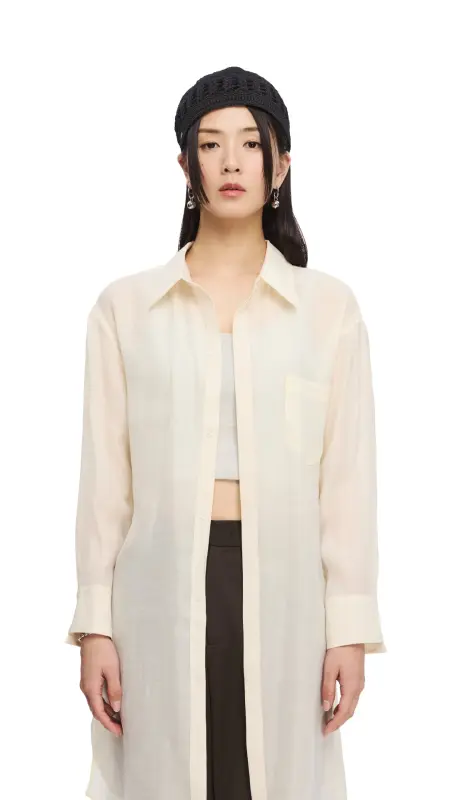 Asymmetric Long Shirt online
