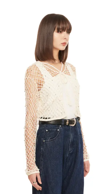 Beaded Crochet Cardigan online