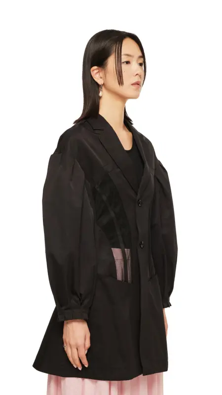 Puff Sleeves Corseted Coat online